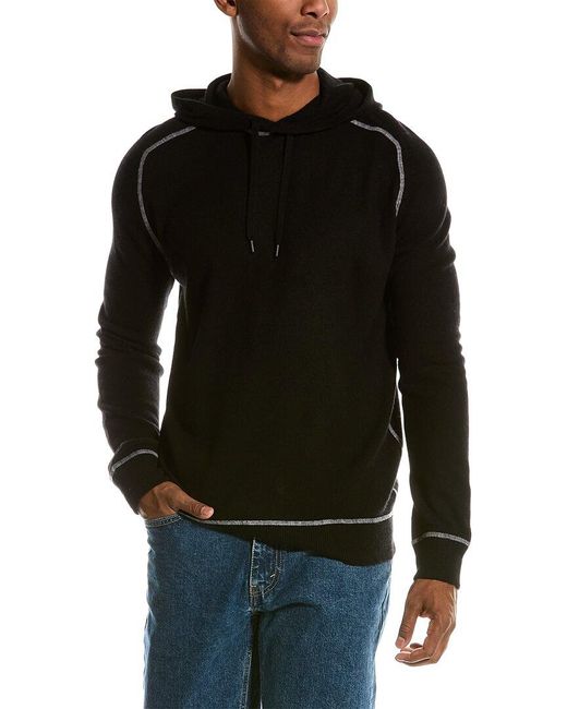NAADAM Black Wool & Cashmere-blend Hoodie for men