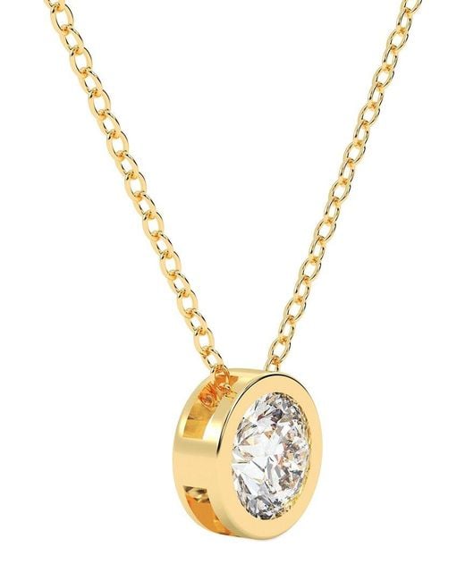 Lab Grown Diamonds Metallic 14K 1.00 Ct. Tw. Lab-Grown Diamond Necklace
