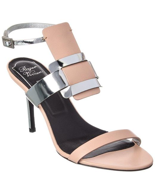 Roger Vivier Blue Leather Sandal