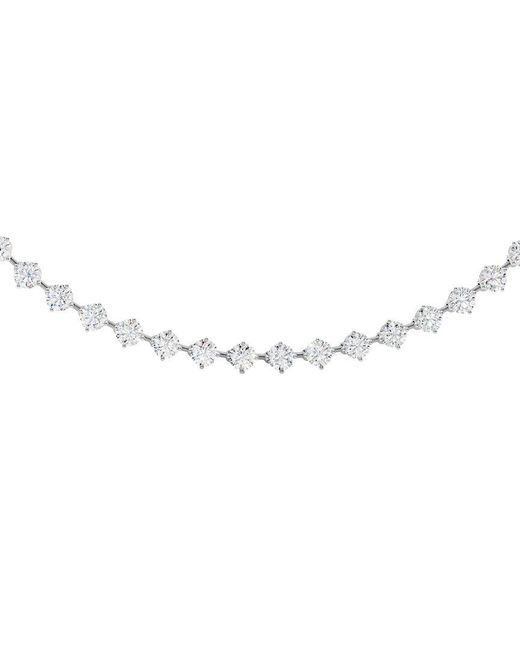 Sabrina Designs Lab Grown Diamonds White 14K 20.91 Ct. Tw. Lab-Grown Diamond Tennis Necklace