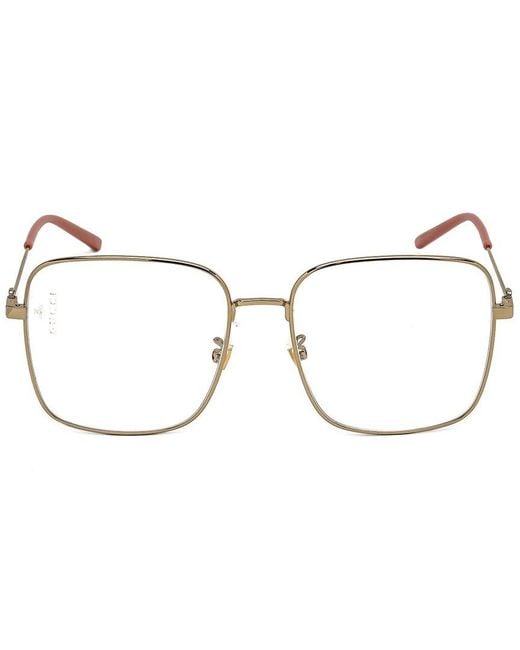 Gucci Metallic Gg0445O 56Mm Optical Frames