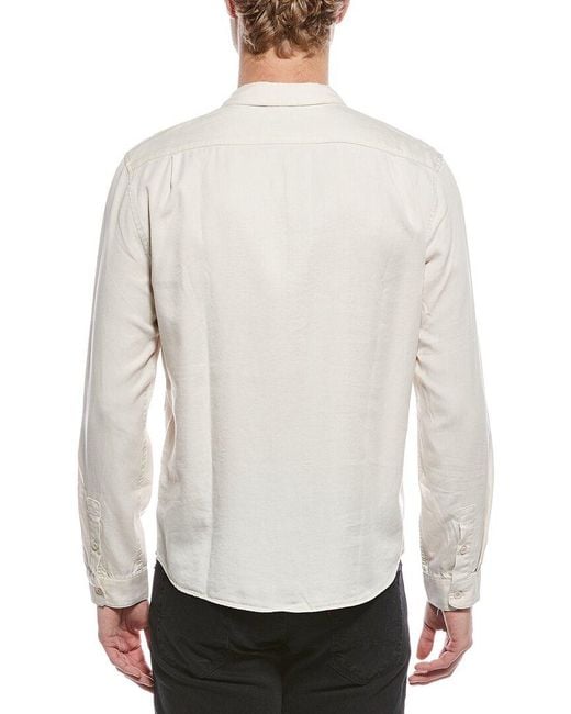 Onia White Solid Shirt for men
