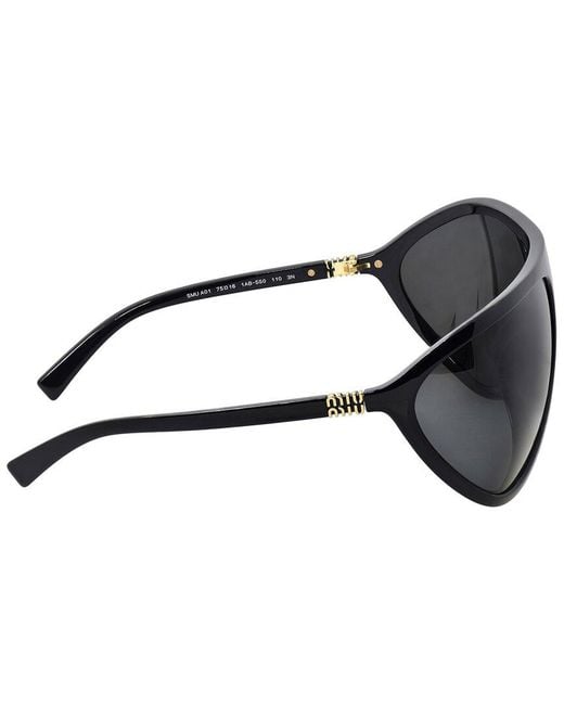 Miu Miu Black 75Mm Sunglasses