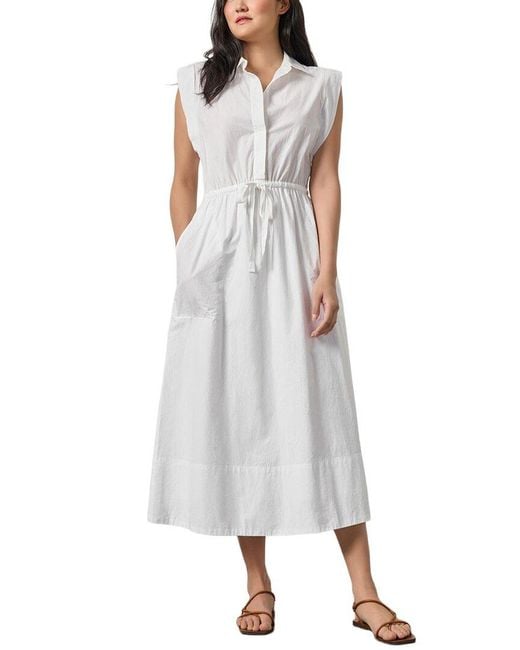 Lilla P White Gusset Sleeve Maxi Dress