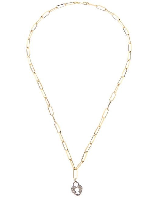 Meshmerise Metallic 18k Over Silver 0.15 Ct. Tw. Diamond Necklace