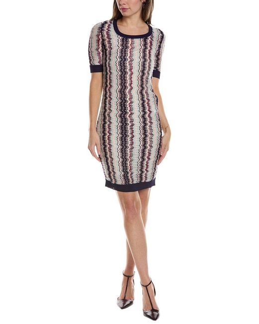 Missoni Pink Silk-Lined Mini Dress