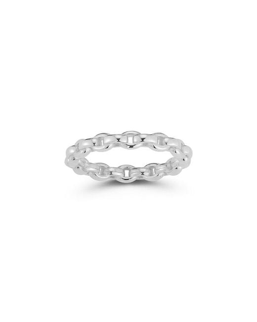 Chloe and Madison White Link Chain Ring