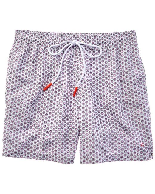 Isaia Blue Swim Short for men