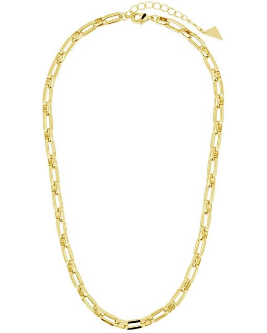 Sterling Forever Metallic 14K Plated Elara Bold Paperclip Chain Necklace