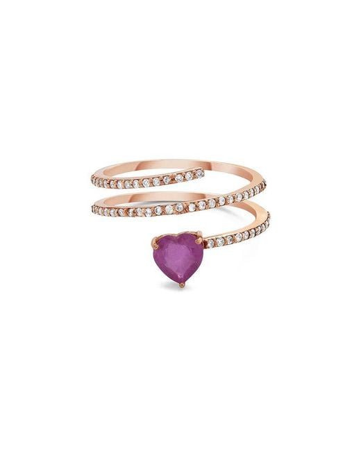 Forever Creations USA Inc. White Forever Creations 14K Rose 0.30 Ct. Tw. Diamond Ring