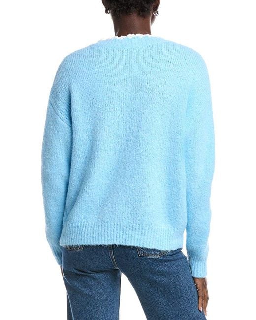 ANNA KAY Blue Estelle Cashmere-Blend Sweater