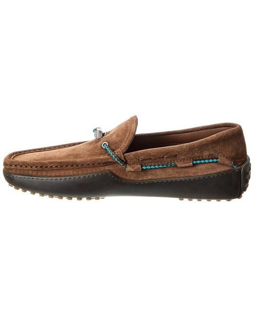 Tod's Brown Suede Loafer for men