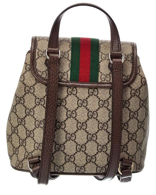 Gucci Black Ophidia Small Canvas & Leather Backpack