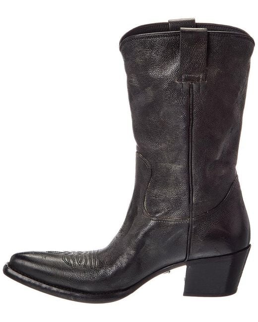 Prada Black Leather Boot