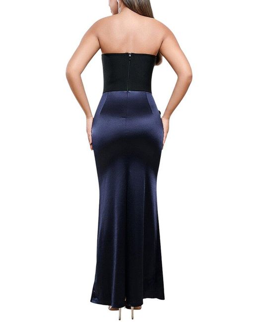 BELLA DESERT Blue Maxi Dress