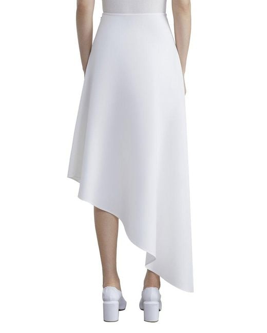 Lafayette 148 New York White Asymmetric Skirt