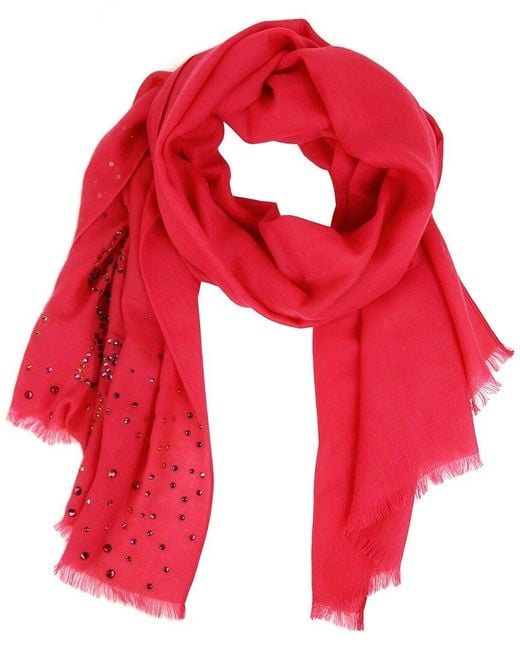 MCM Red Cashmere Scarf