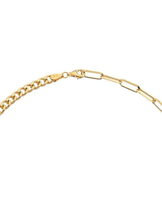Meshmerise Metallic 18k Over Silver 0.10 Ct. Tw. Diamond Necklace