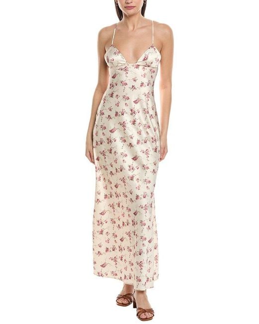 WeWoreWhat White Satin Slip Dress