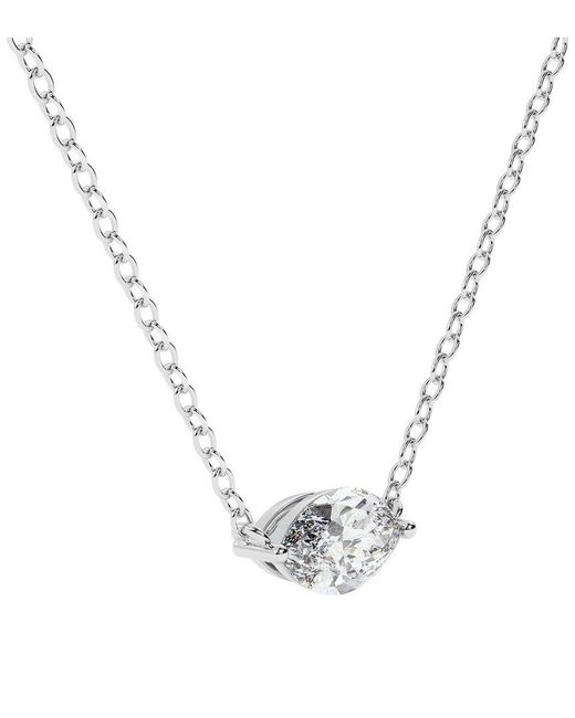 Lab Grown Diamonds Metallic 14K 0.50 Ct. Tw. Lab-Grown Diamond Necklace