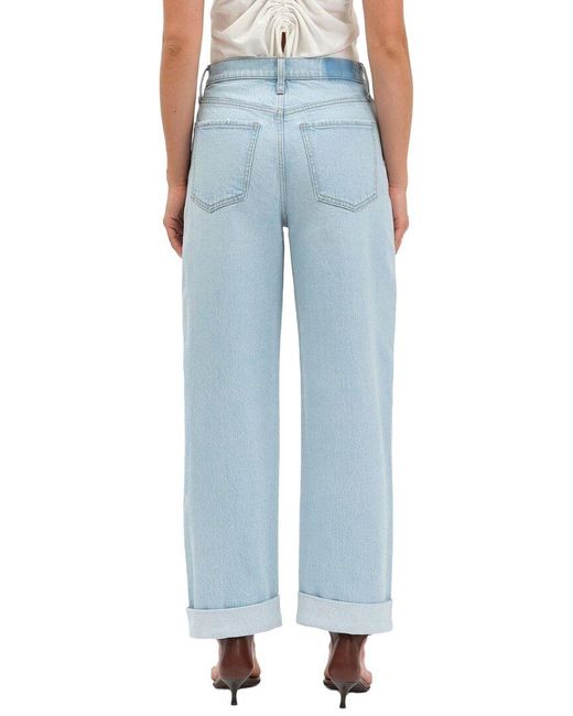 Daze Denim Blue Venice Slow Dance High Rise Barrel Leg Jean