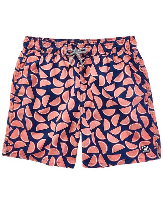 Tom & Teddy Red Watermelon Swim Trunk for men