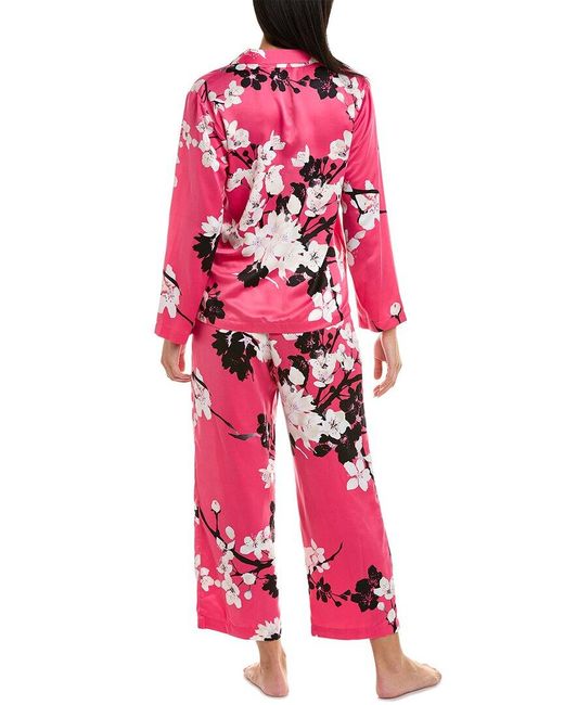 Natori Red 2pc Kyoto Pajama Set