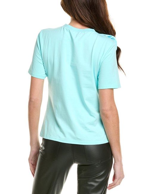 Gracia Blue Floral Applique T-Shirt