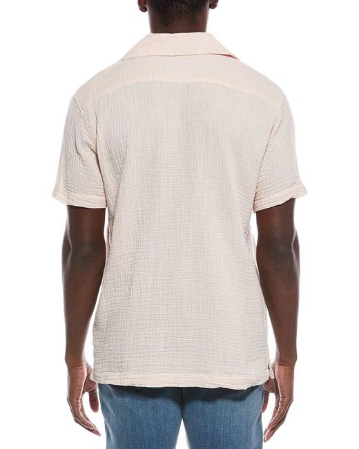 Joe's Jeans White Textured Button Shirt for men