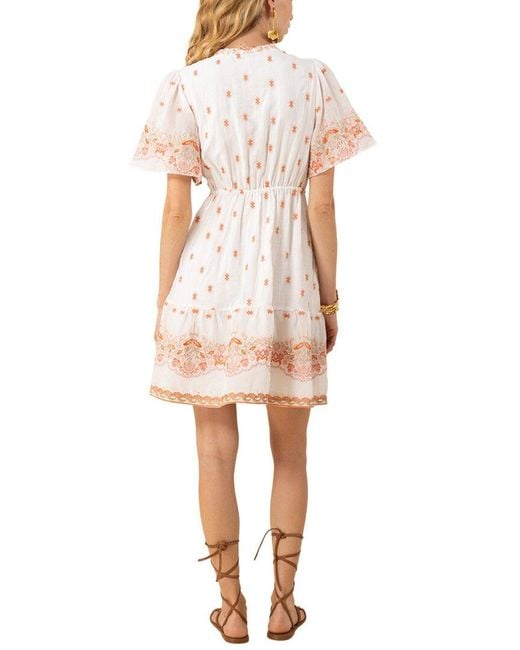 Hale Bob Natural Milan Mini Dress