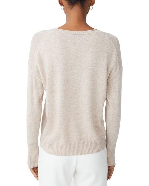 J.McLaughlin White Caitie Cashmere Sweater