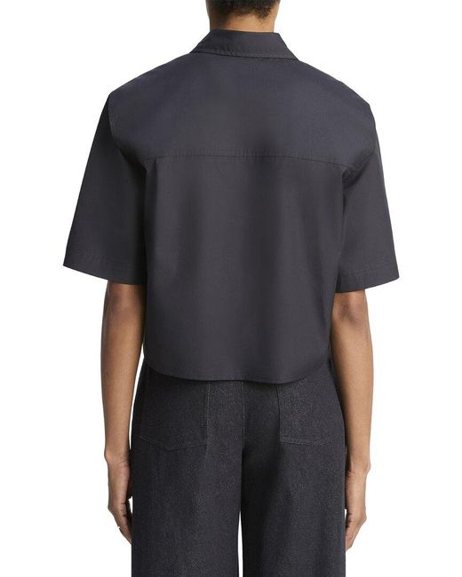 Vince Black Cropped Shirt