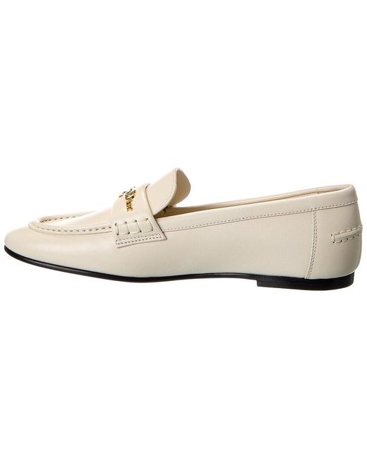 Dior White Boy Leather Loafer