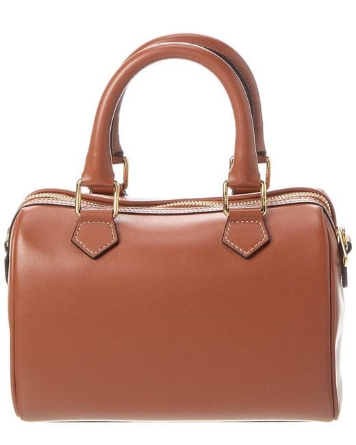 Céline Brown Boston Small Leather Shoulder Bag