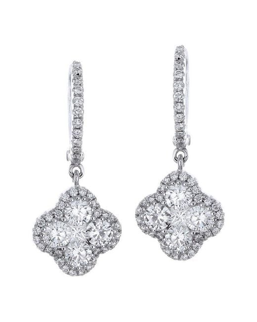 Gregg Ruth White 18K 1.18 Ct. Tw. Diamond Earring