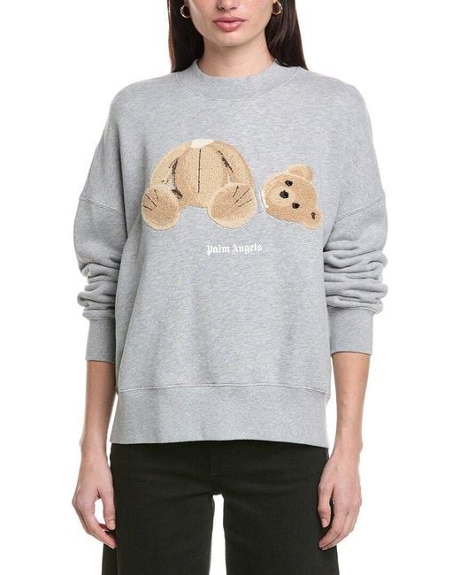 Palm Angels Gray Crewneck Pullover