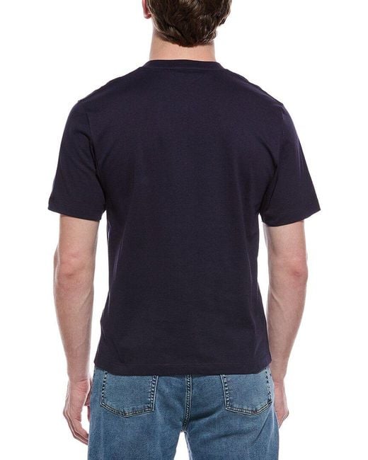 Palm Angels Blue Solid T-Shirt for men