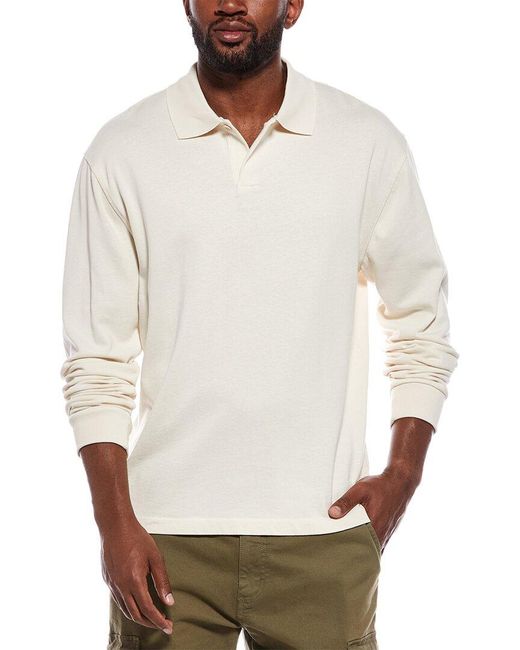 Madewell White Compact Knit Polo Shirt for men