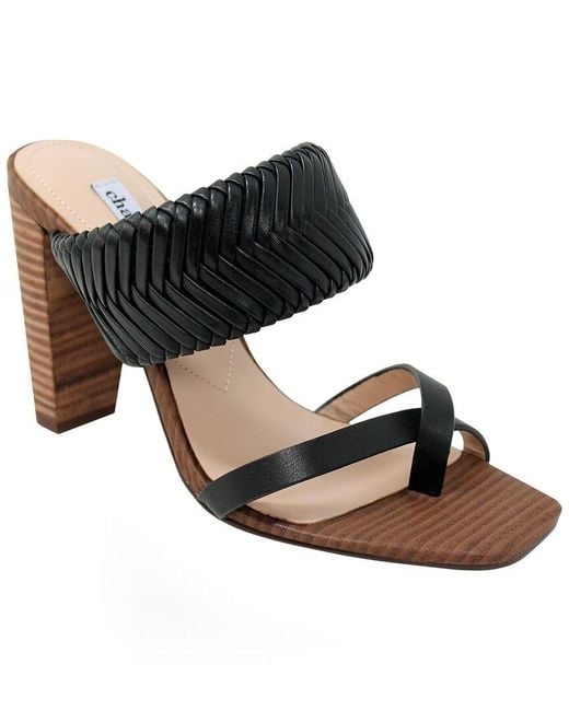 Charles David Black Horatio Leather Sandal