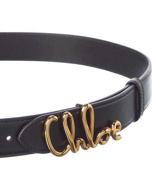 Chloé Blue The Iconic Leather Belt