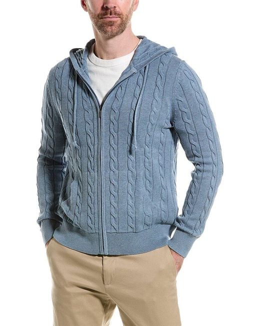 Brooks Brothers Blue Sweater Jacket for men