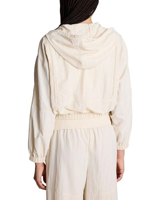 Kenneth Cole White Zip Shoulder Hoodie