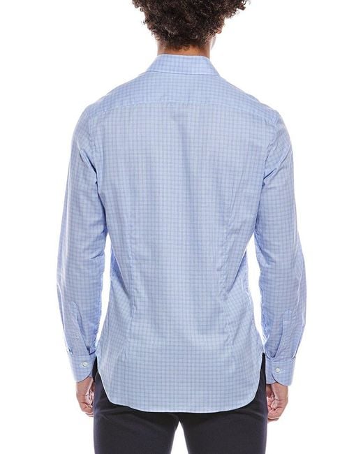 Canali Blue Dress Shirt for men