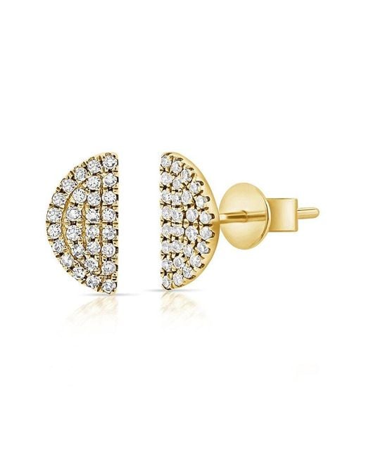 Sabrina Designs Metallic 14K 0.18 Ct. Tw. Diamond Earrings
