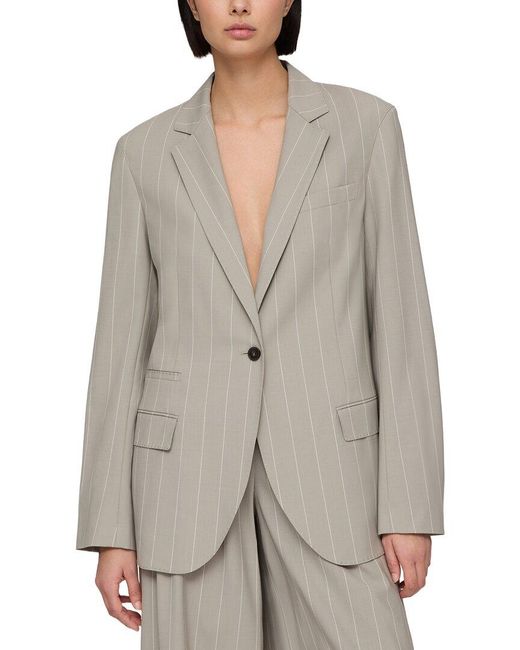 Lafayette 148 New York Gray Neapolitan Jacket