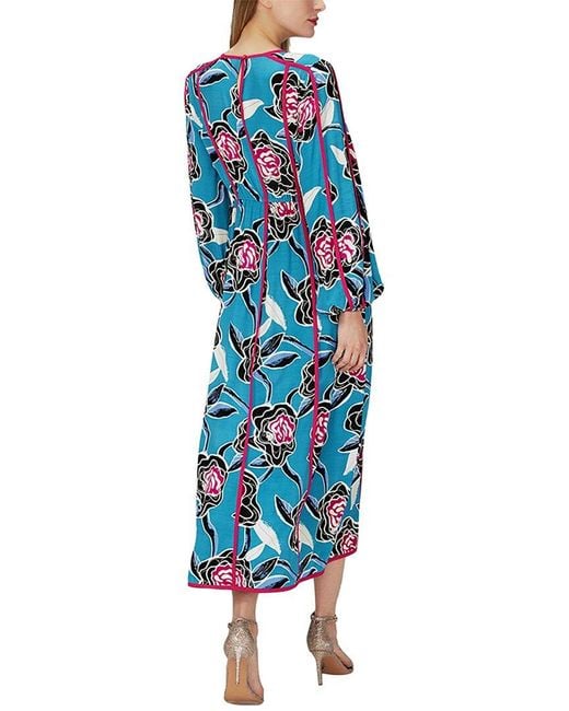 Diane von Furstenberg Blue Scott Maxi Dress