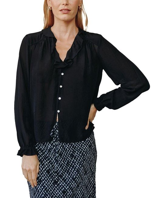 Bella Dahl Black Raglan Blouse
