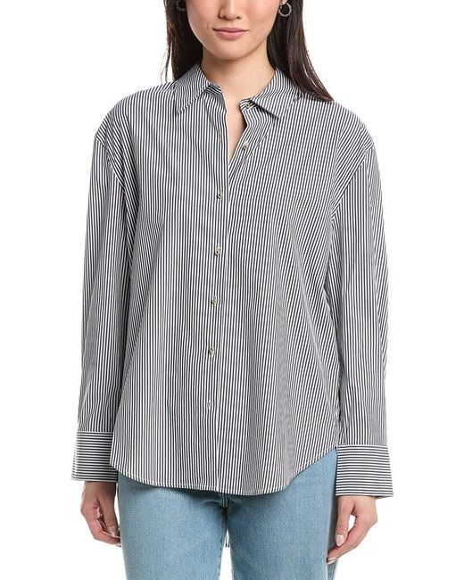 Rag & Bone Gray Jessica Stripe Shirt