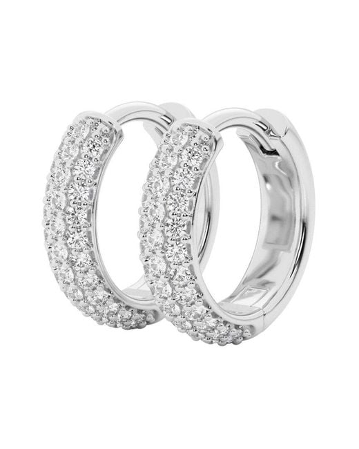 Lab Grown Diamonds White 14k 0.38 Ct. Tw. Lab Grown Diamond Hoops