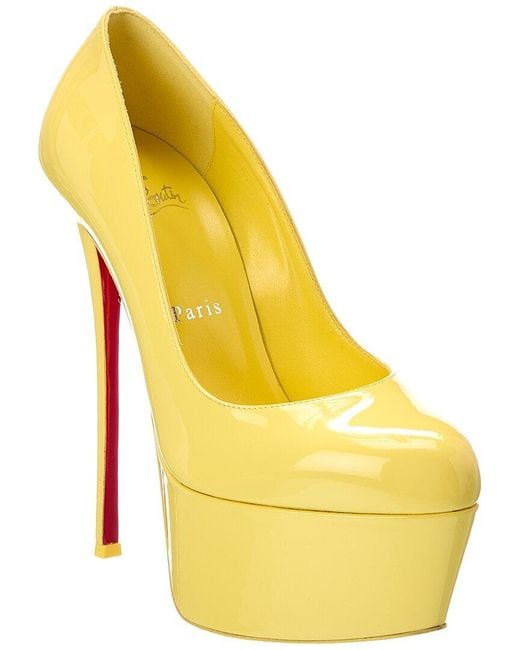 Christian Louboutin Yellow 152 Patent Pump
